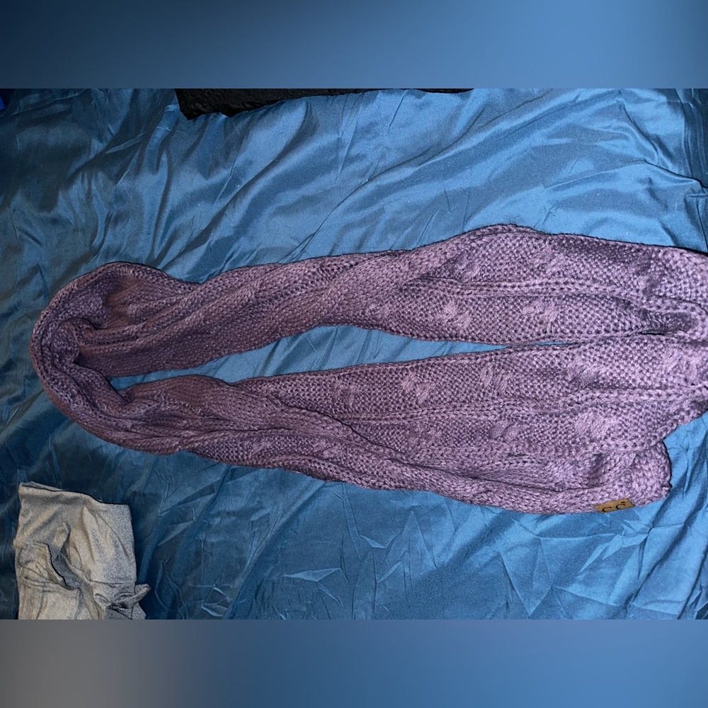 Purple CC scarf